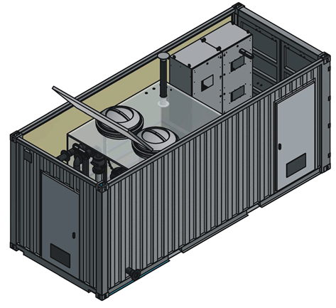 Sondercontainer von oben