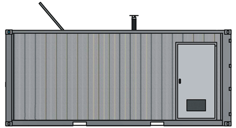 Sondercontainer von der Seite