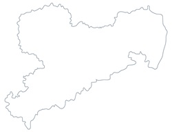 Kartengrafik Sachsen